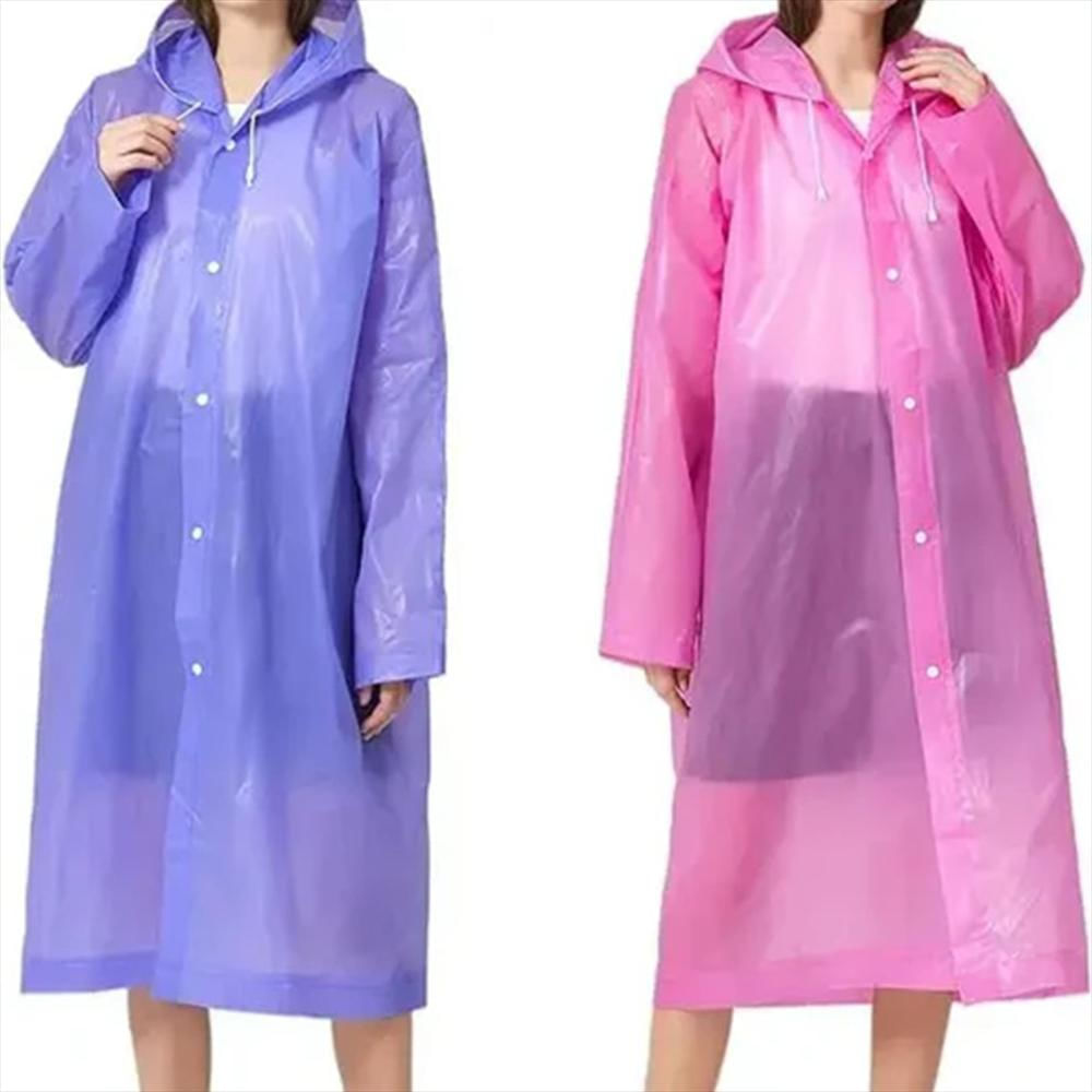 Impermeable Largo Unisex Con Capucha img #3