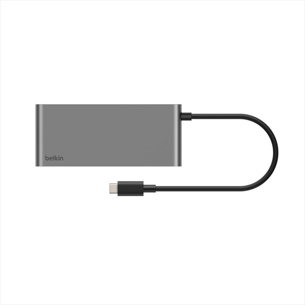 Hub Usb C Belkin Inc024fqsgy 8 En 1 Gris Multipuerto img #1