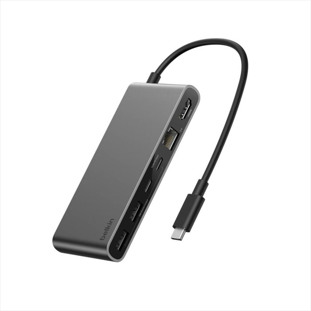 Hub Usb C Belkin Inc024fqsgy 8 En 1 Gris Multipuerto img #3