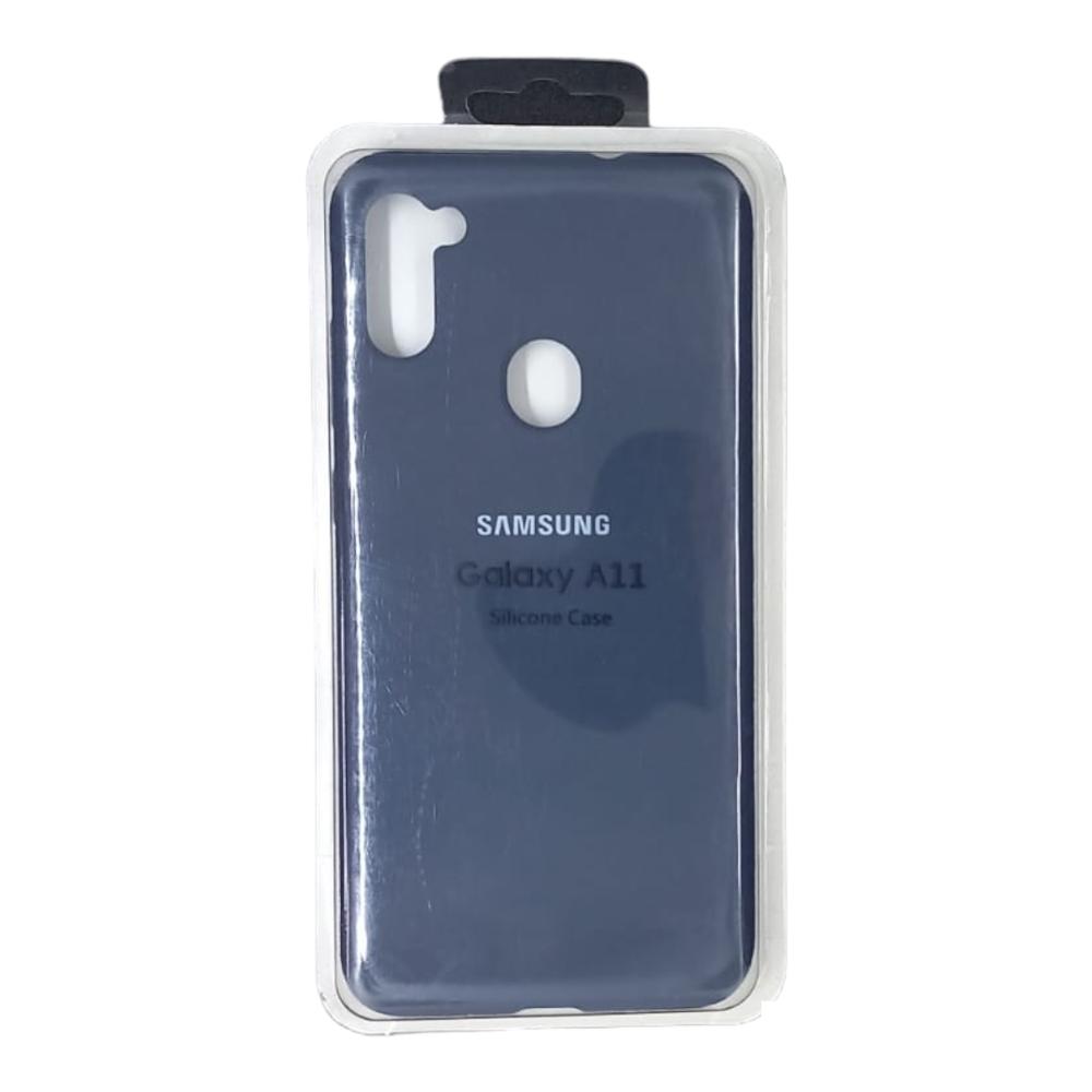 Forro Silicone Case Samsung A11 Azul Oscuro img #1