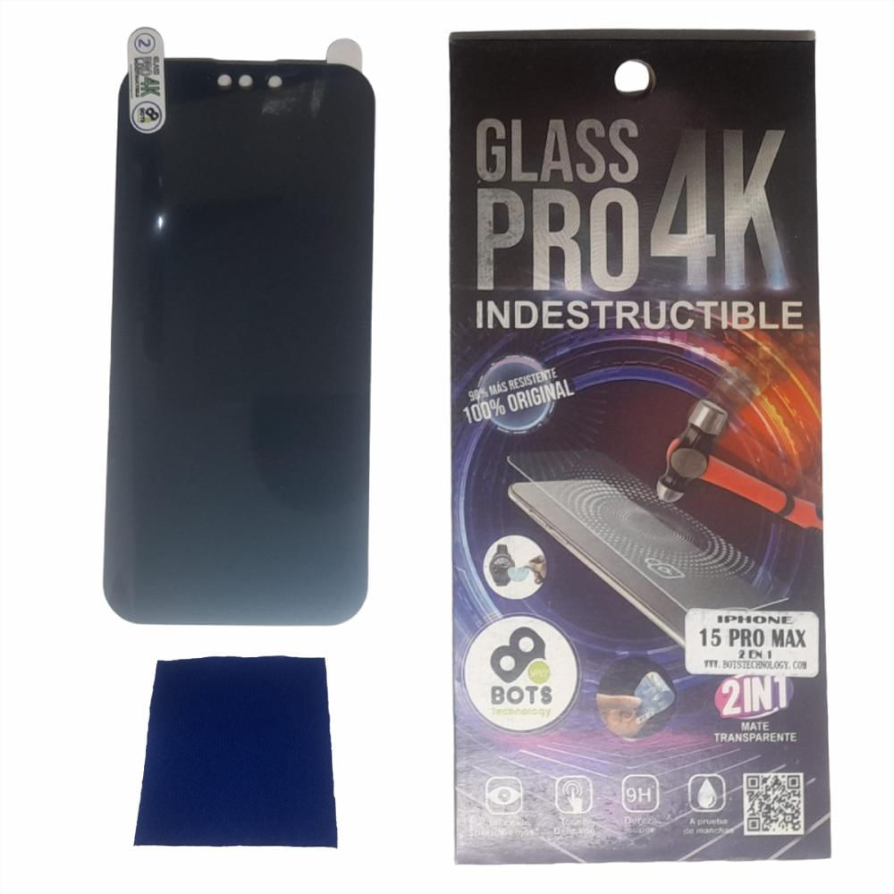 Vidrio Protector Glass 4K Indistructible Iphone 15 Pro Max img #1