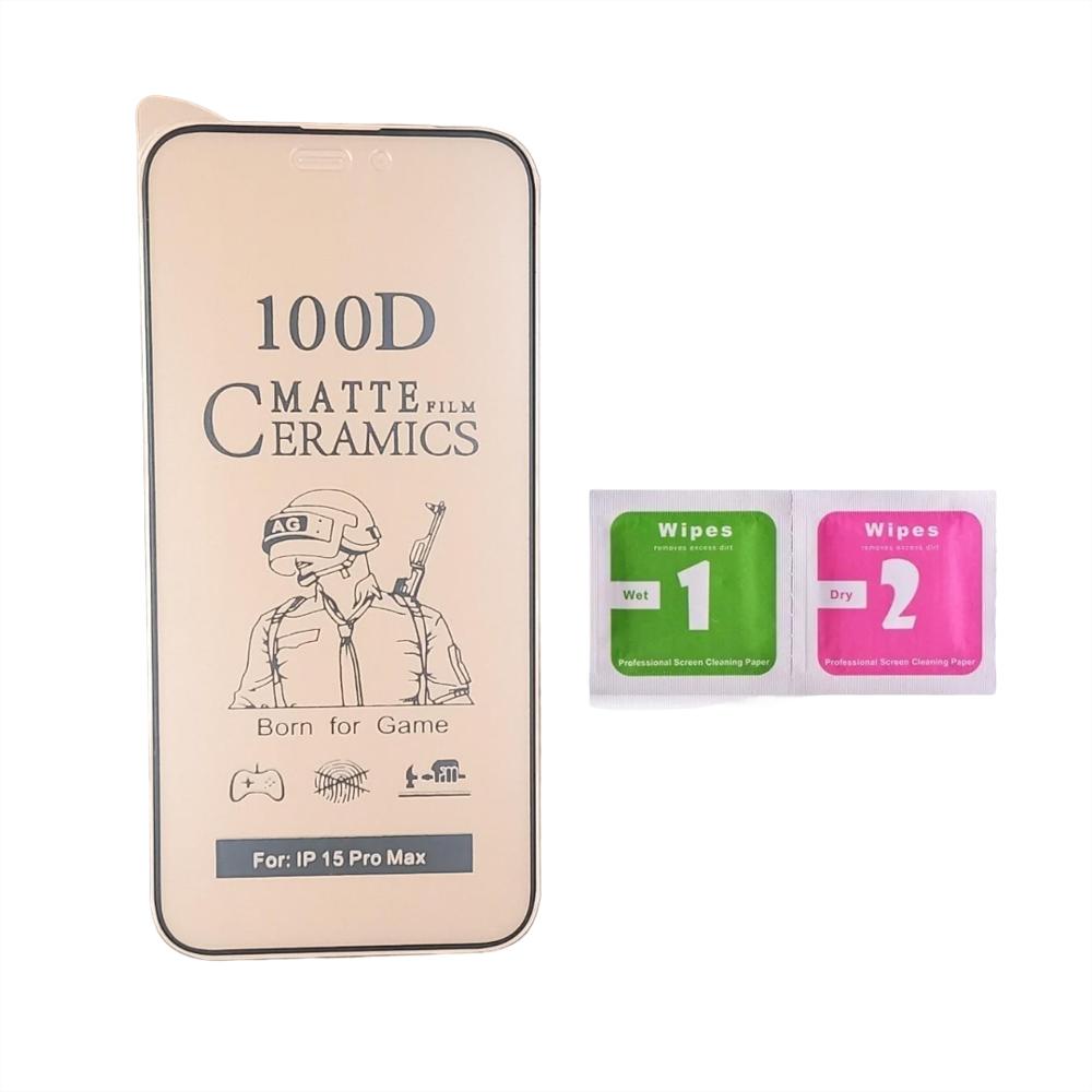Vidrio Ceramico Matte Iphone 15 Pro Max img #1
