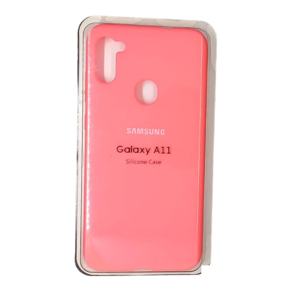 Forro Silicone Case Samsung A11 Salmon img #1