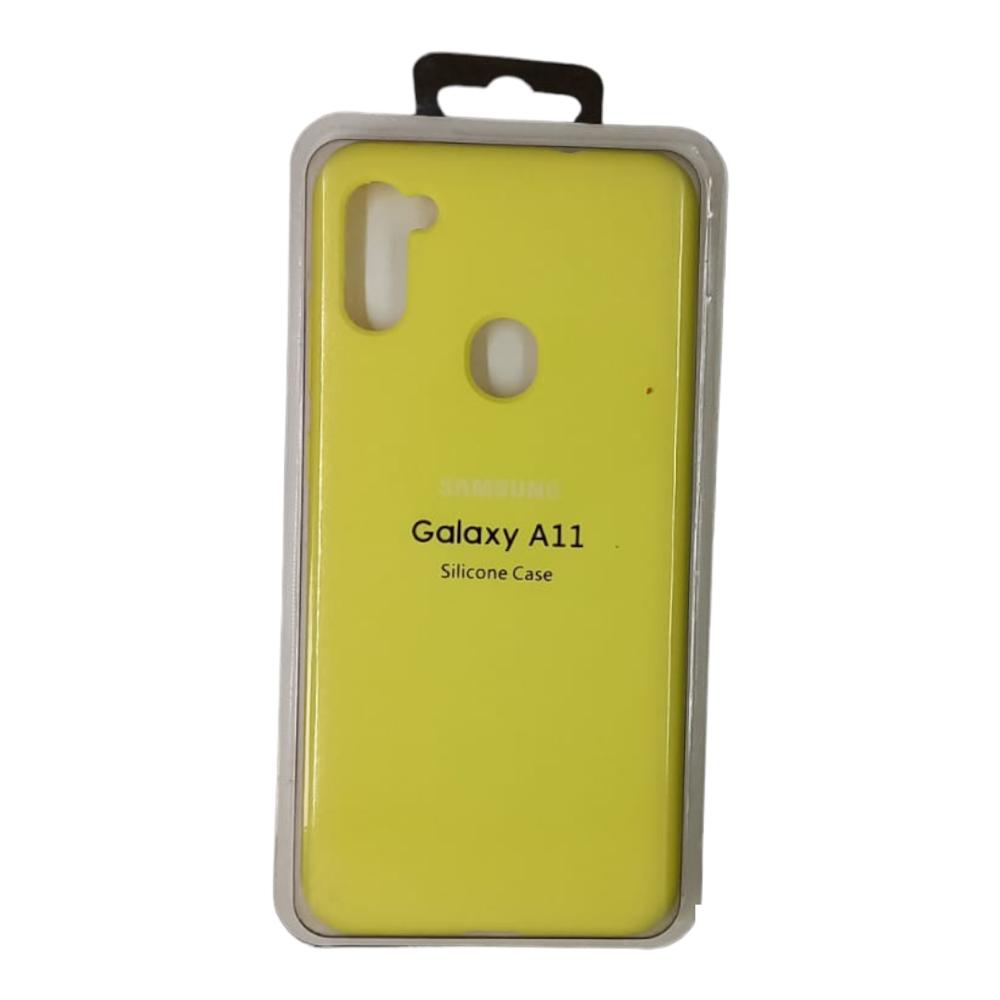 Forro Silicone Case Samsung Galaxy A11 Amarillo img #1
