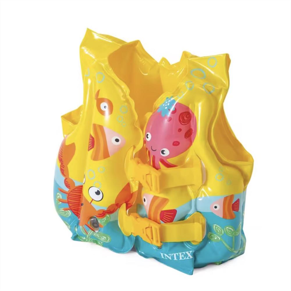 Chaleco Inflable Para Niño Intex Diseño Tropical 59661 img #1