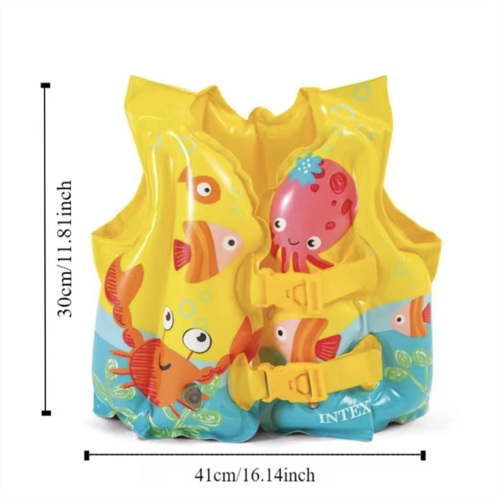 Chaleco Inflable Para Niño Intex Diseño Tropical 59661 img #2
