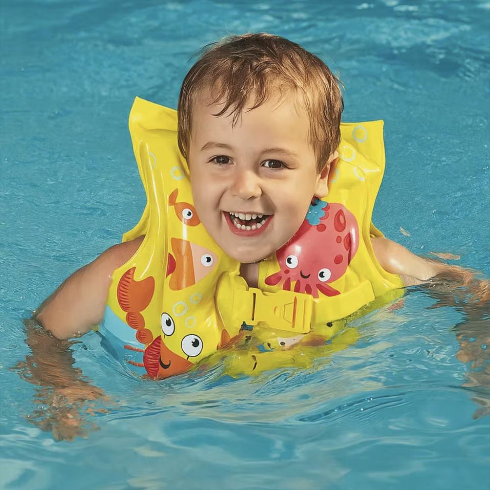 Chaleco Inflable Para Niño Intex Diseño Tropical 59661 img #3