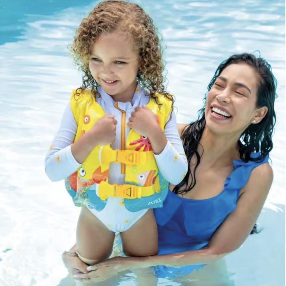Chaleco Inflable Para Niño Intex Diseño Tropical 59661 img #4