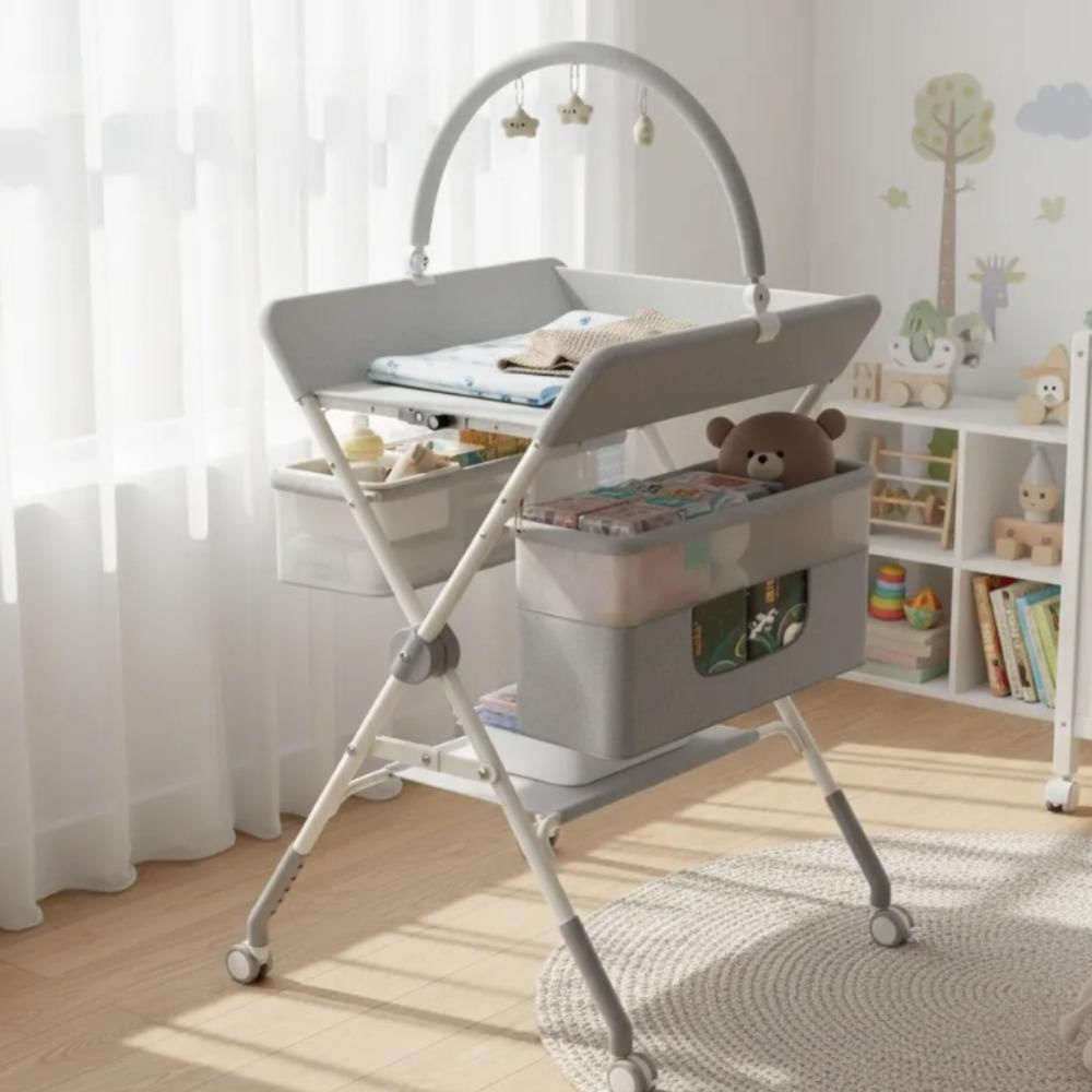 Cambiador De Pañales Para Bebe Multifuncional Ajustable img #4