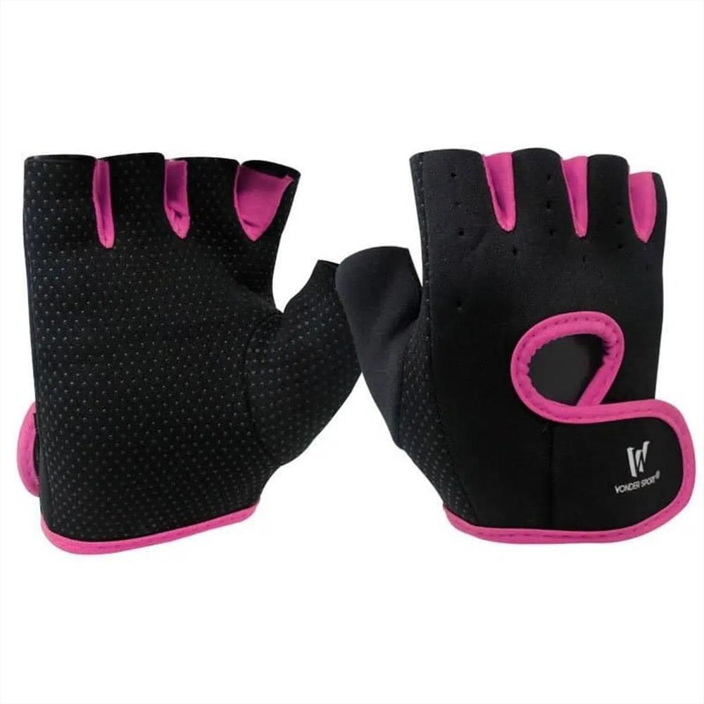 Guantes De Gimnasio Velcro Sport Rosado img #1