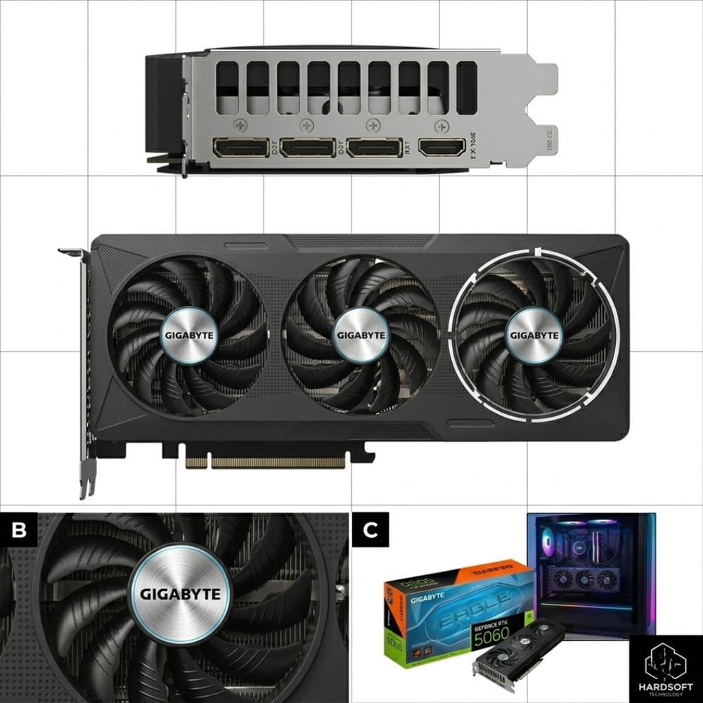 Tarjeta Grafica Gigabyte Rtx 5060 Eagle Max Oc 8Gb Gddr7 img #3