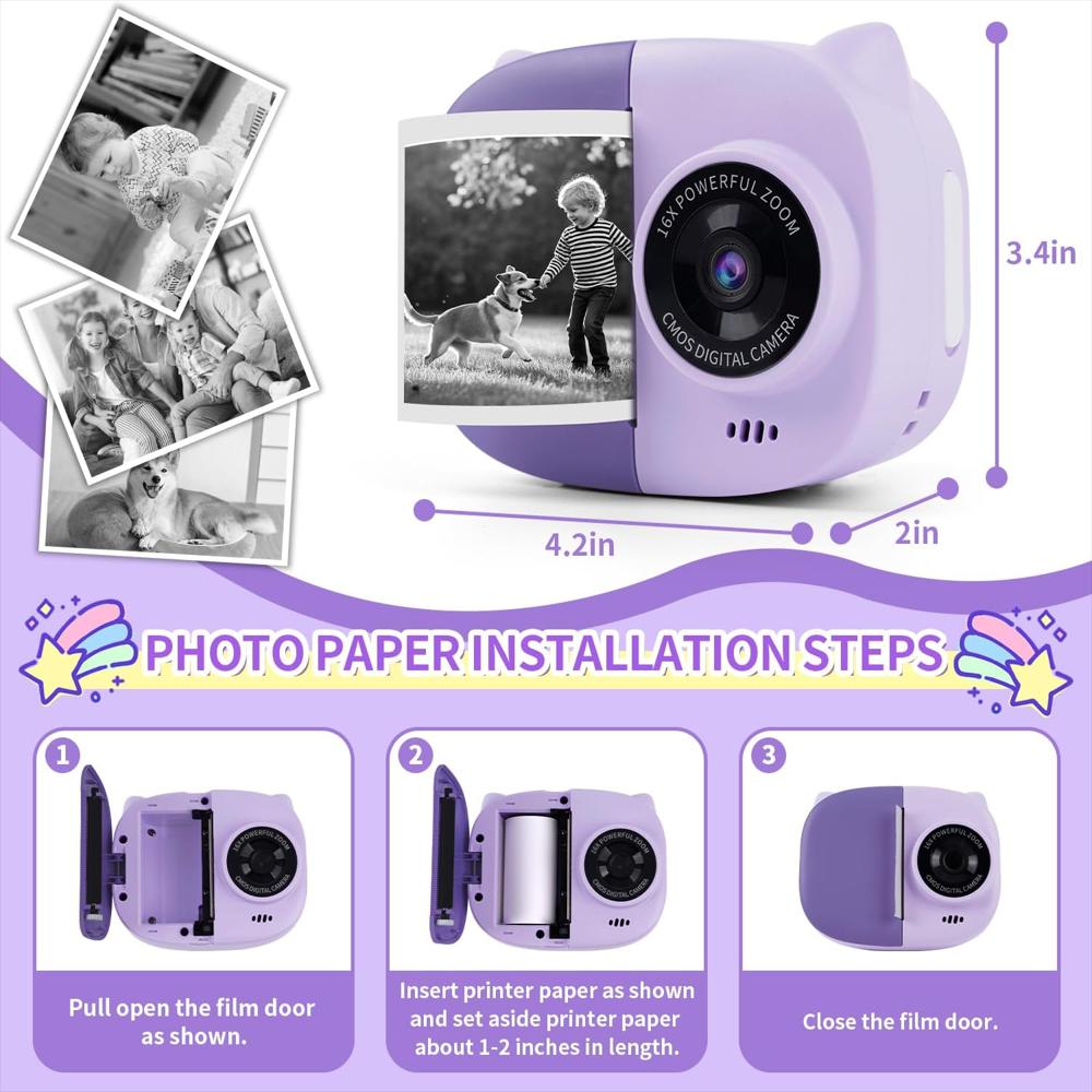 Cámara De Impresión Instantanea Para Niños Y Niñas img #5