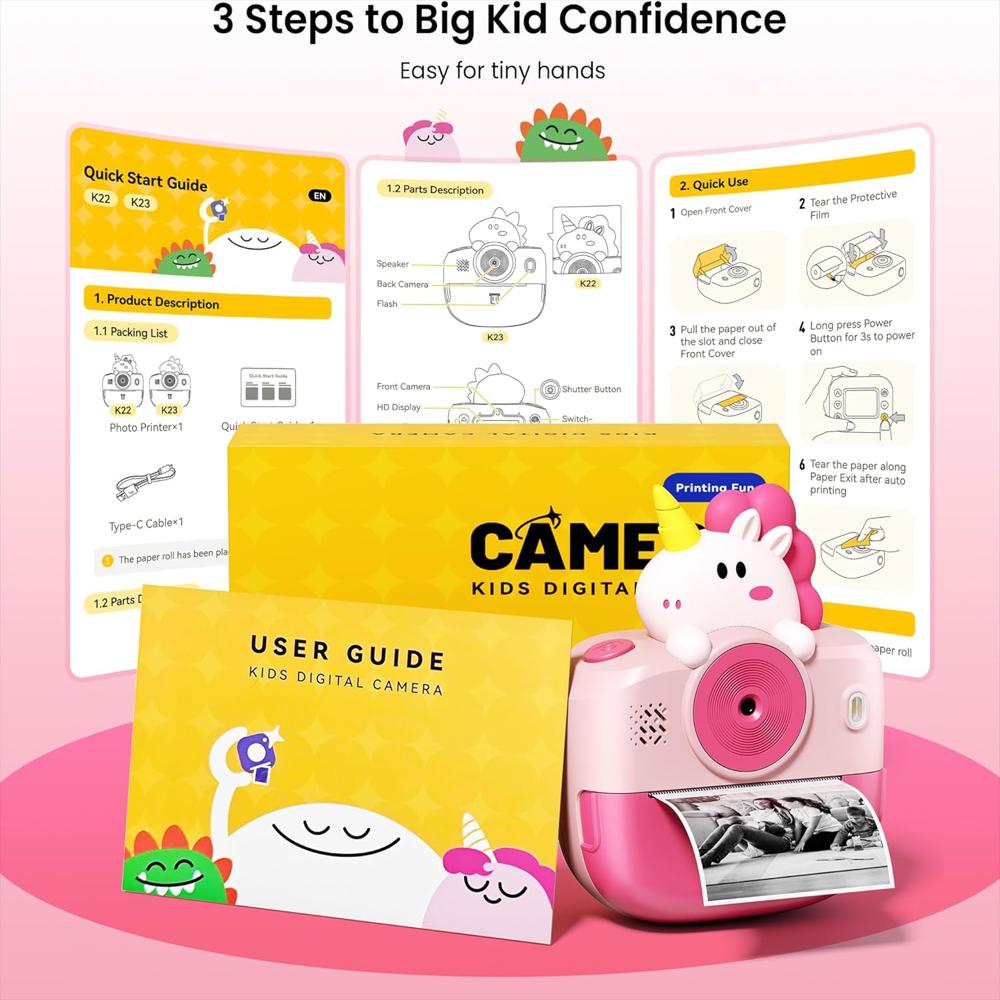 Cámara Instantanea Para Niños Con Bluetooth img #5