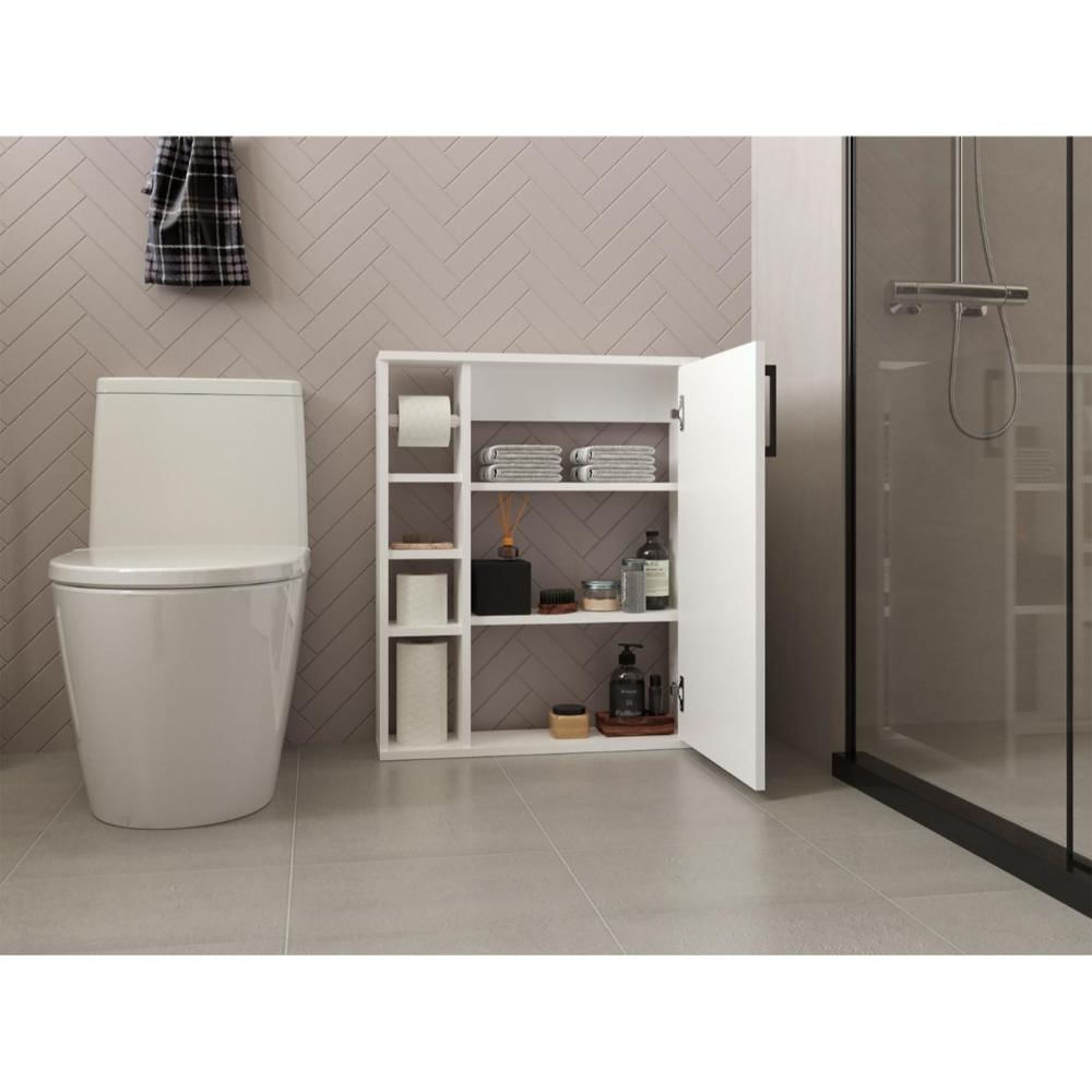 Gabinete De Baño Meller, Kronos Blanco, Con Espacio Para Colocar Objetos Zf img #2