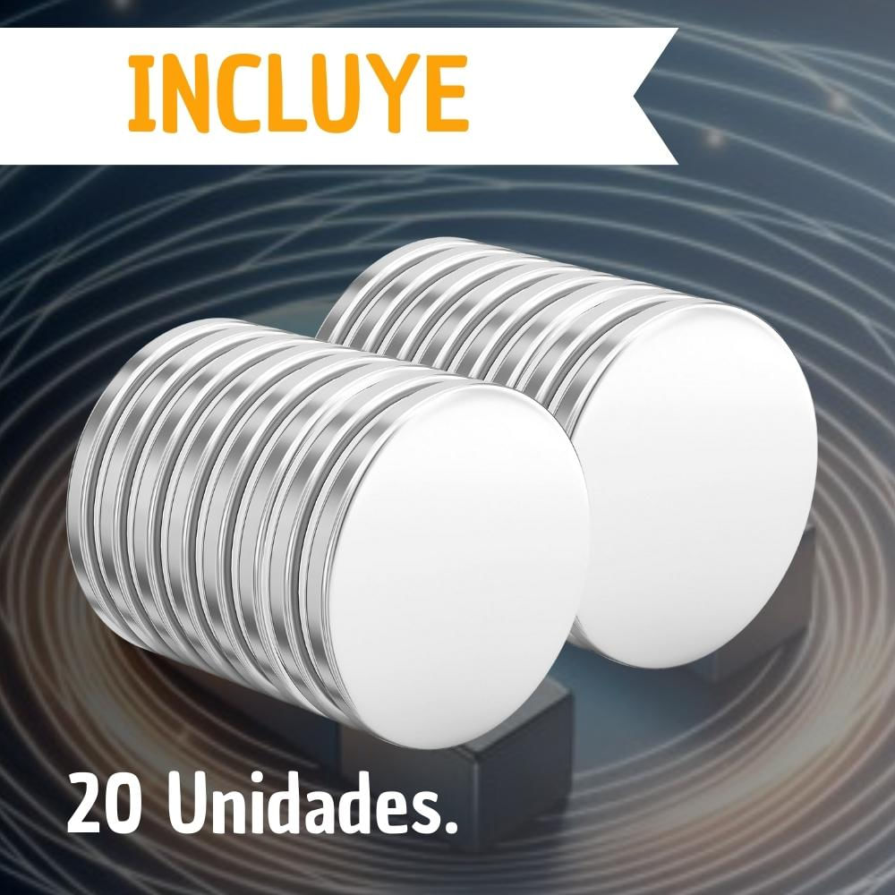 Imanes Redondos De Neodimio Alta Potencia Set 20 Unidades img #2