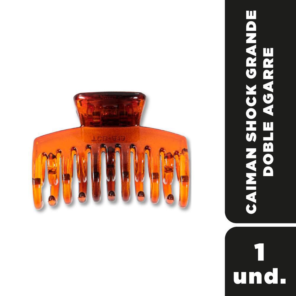 Pinza para el cabello SHOCK grande, doble agarre (1  und)