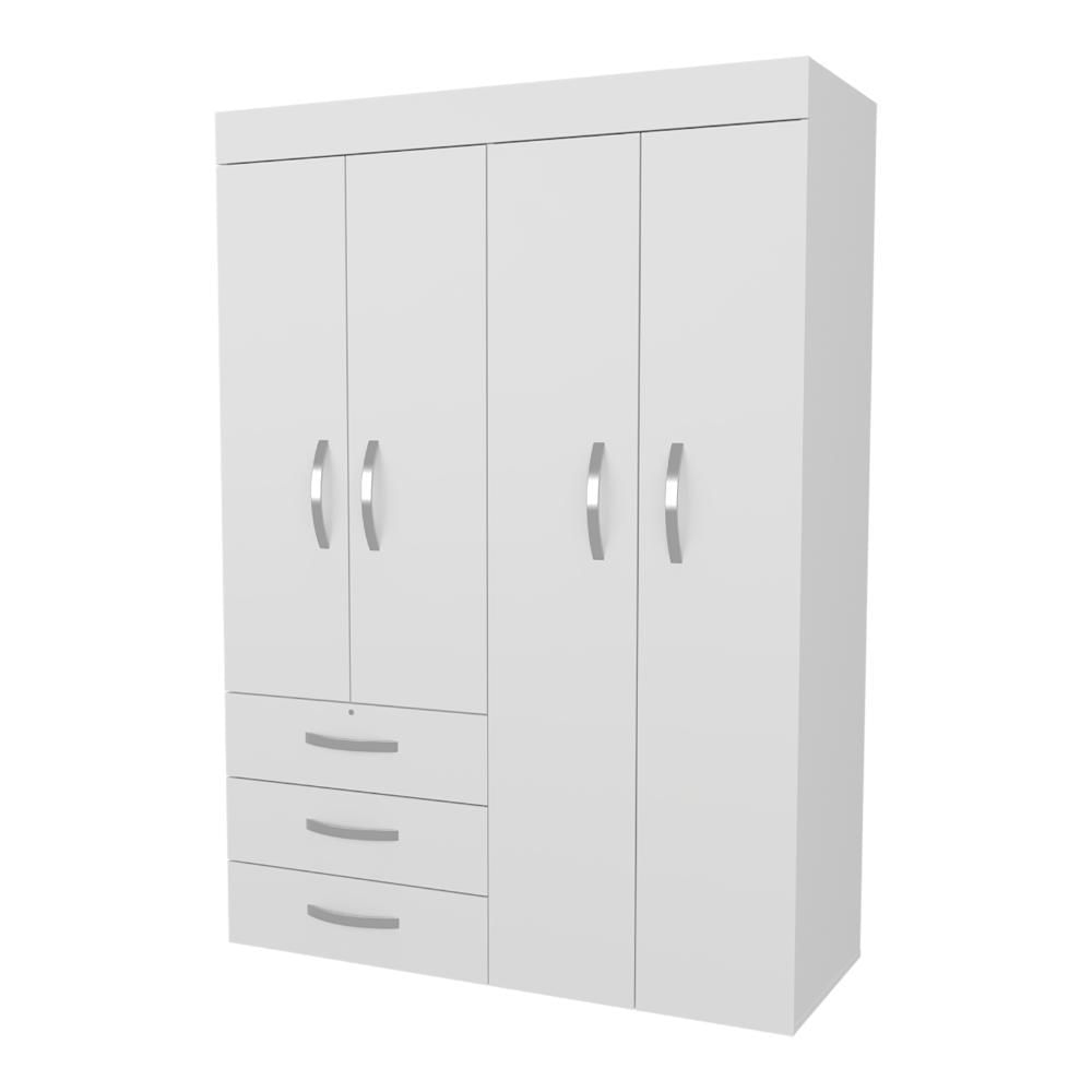 Closet Denver, Kronos Blanco, Con Cuatro Puertas Abatibles Zf img #1