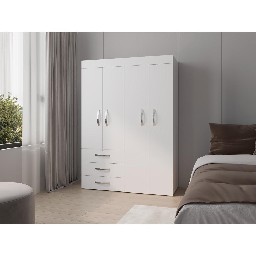 Closet Denver, Kronos Blanco, Con Cuatro Puertas Abatibles Zf img #3