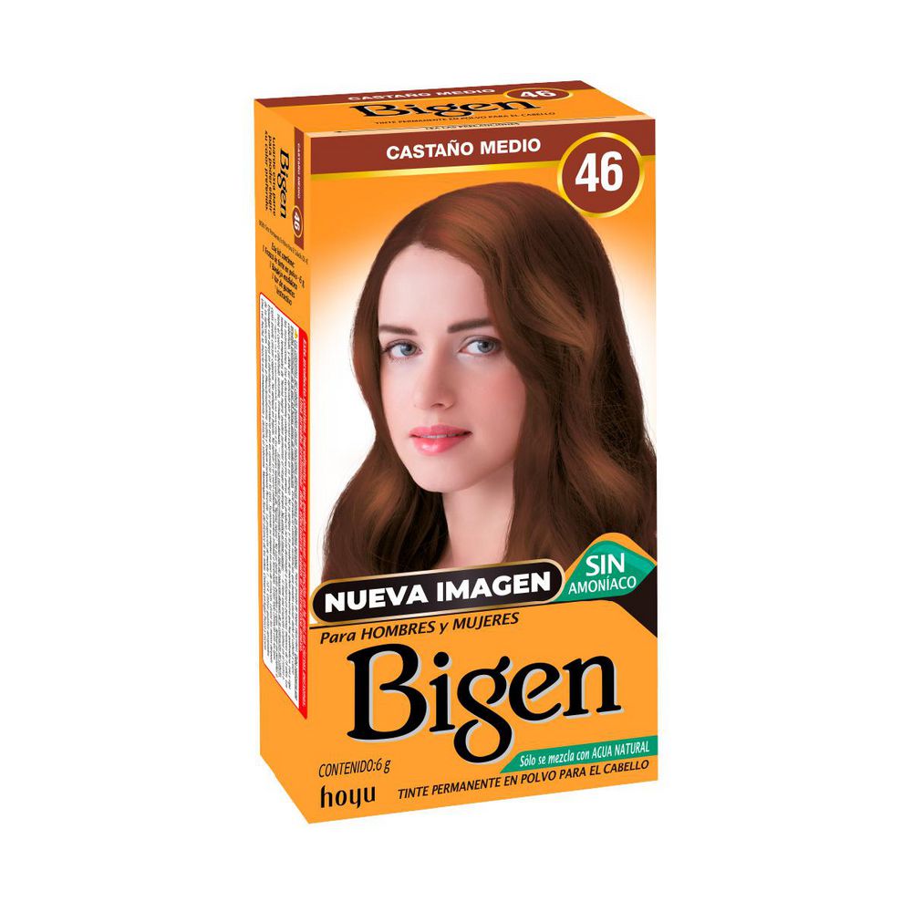 Tinte para cabello BIGEN para hombre castaño medio (6  gr)