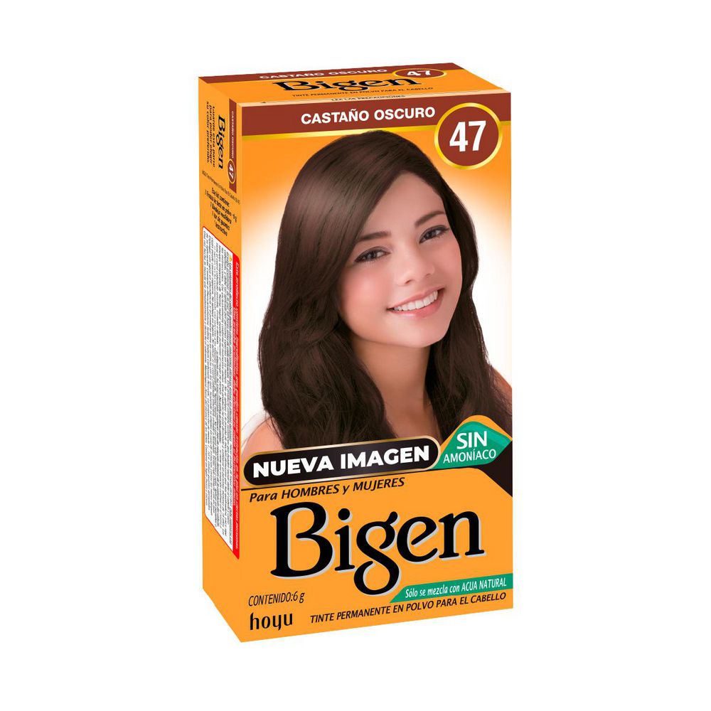 Tinte para cabello BIGEN para hombre castaño oscuro (6  gr)