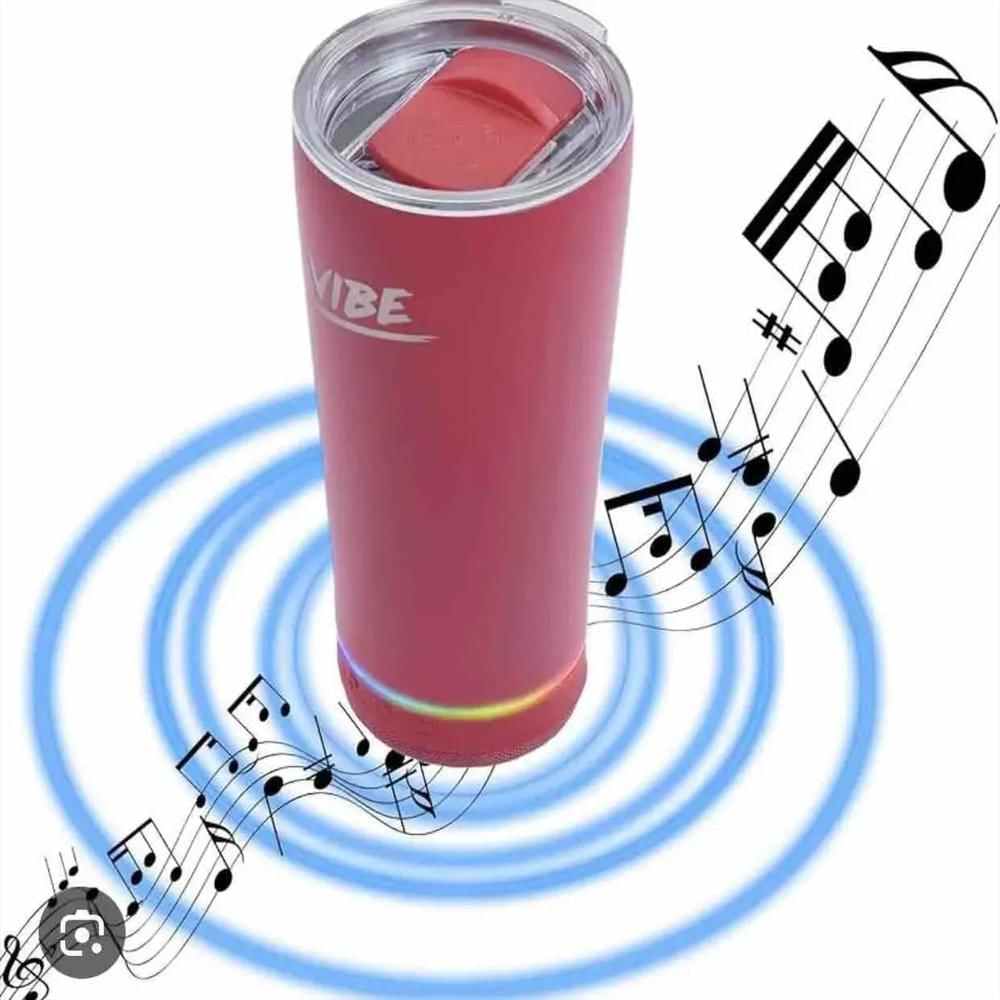Termo Vaso Bebidas Portátil Parlante Bluetooth Recargable img #5
