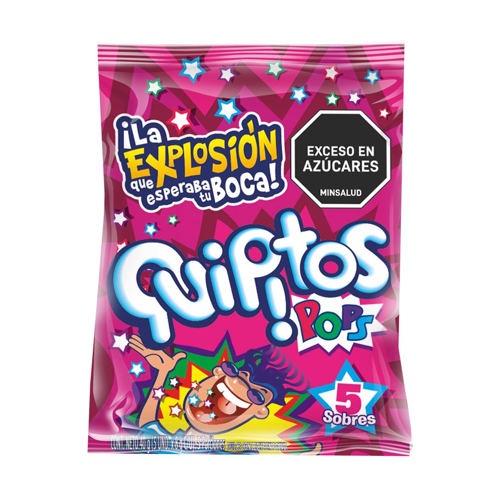 Dulces QUIPITOS explosión pops (40  gr)