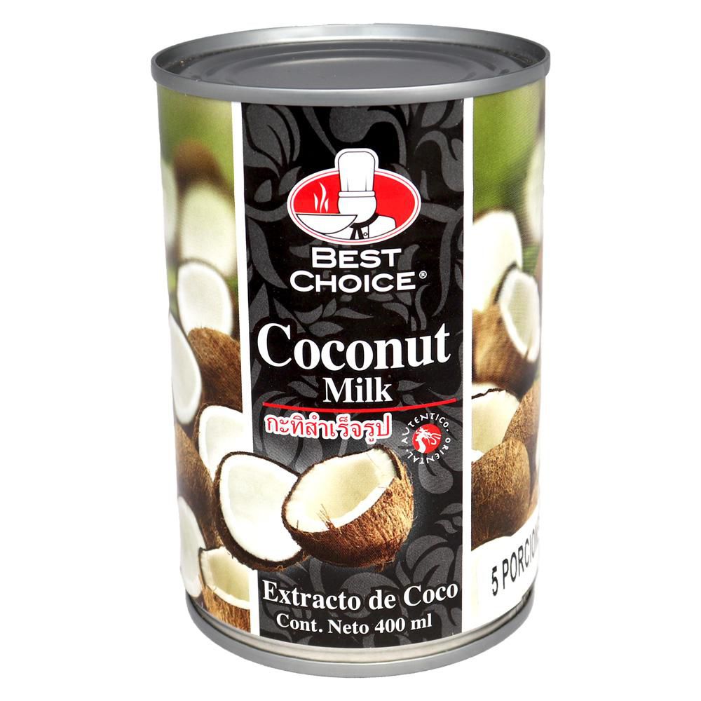 Leche de coco BEST CHOICE extracto auténtico (400  ml)