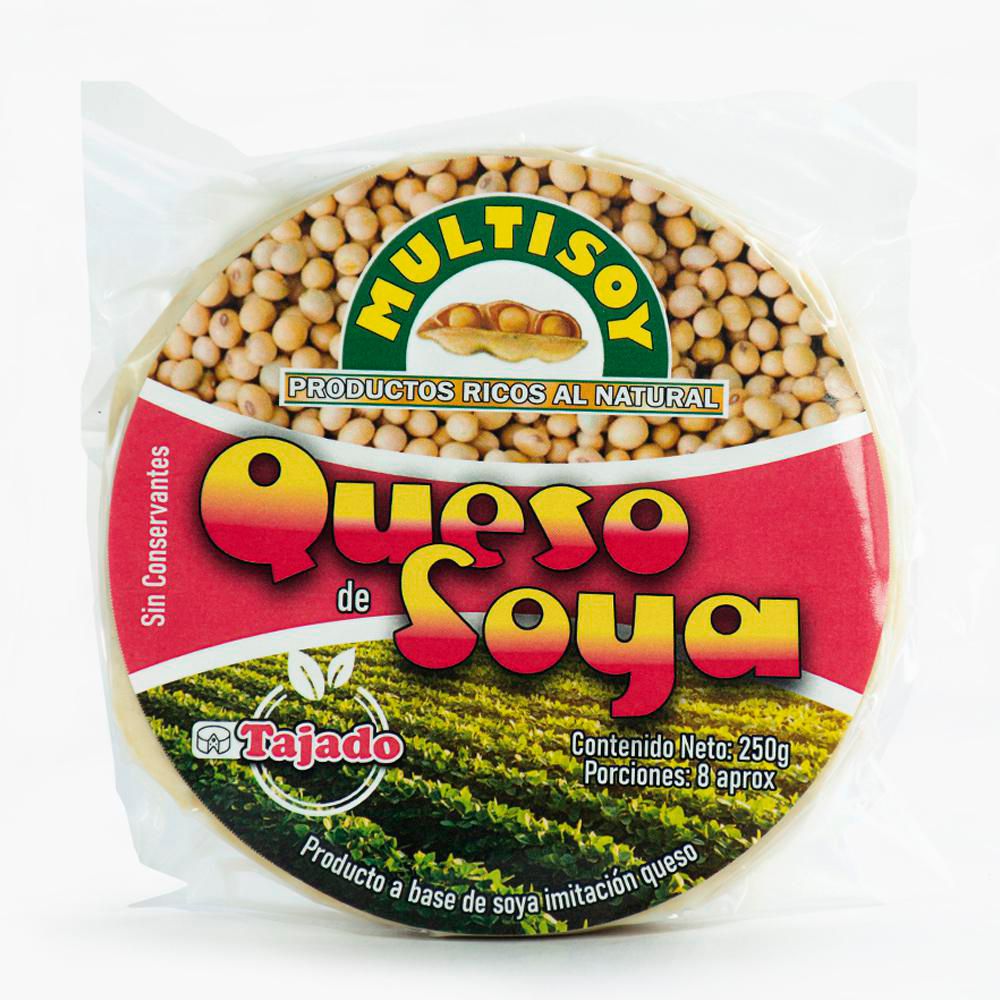 QUESO MULTISOY TAJADO DE SOYA VEGANO  (250  gr)