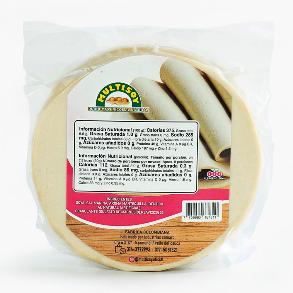 QUESO MULTISOY TAJADO DE SOYA VEGANO  (250  gr) img #2