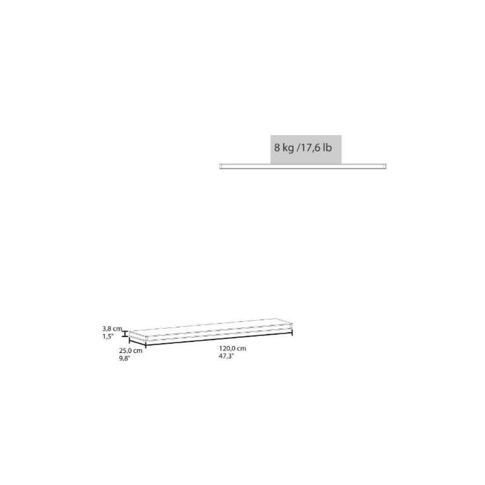 Repisa Flotante Shelf 120, Beige X2 Unidades Zf img #4
