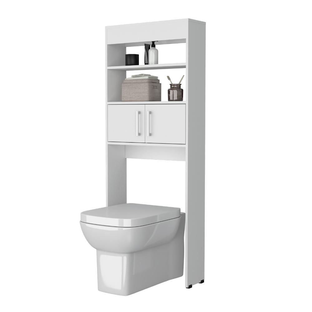 Gabinete De Baño Oporto, Blanco Kronos, Ahorrador De Espacio img #1