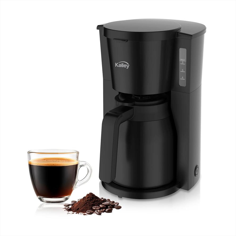 Cafetera Térmica Kalley 8 Tazas K Ctn Negro img #3