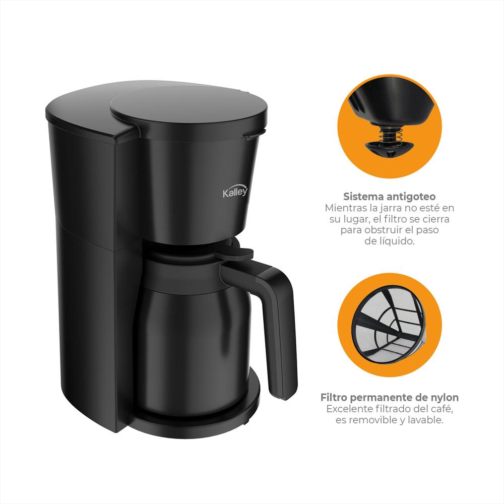 Cafetera Térmica Kalley 8 Tazas K Ctn Negro img #5