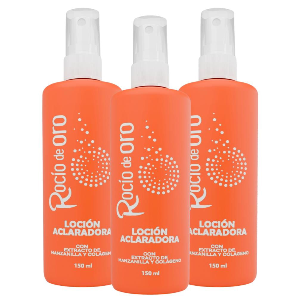 Loción Aclaradora Rocío De Oro Pack X3