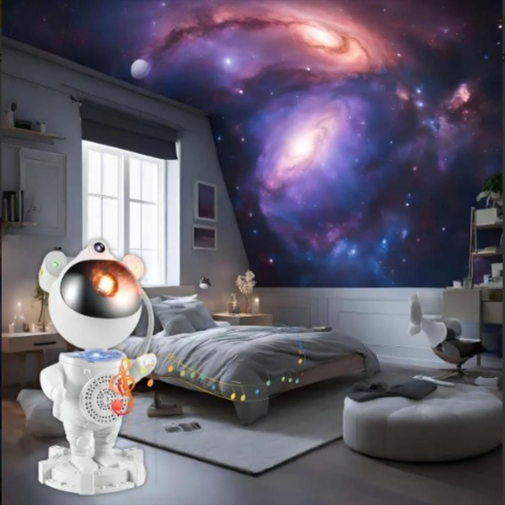 Proyector Astronauta Rodan Estrellas Bluetooth 360° Control Remoto img #2