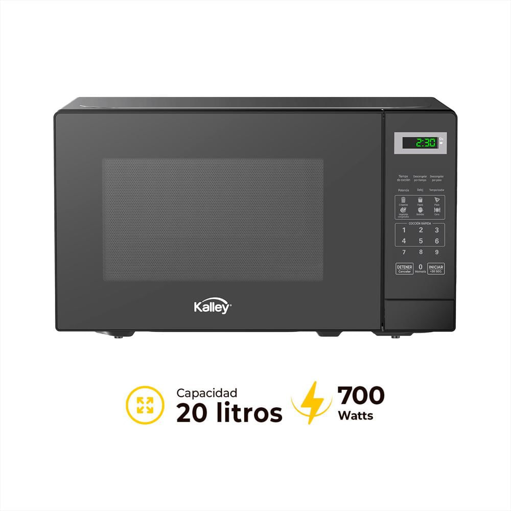 Horno Microondas Kalley 0.7 Pies K Mwb07bng Negro img #3