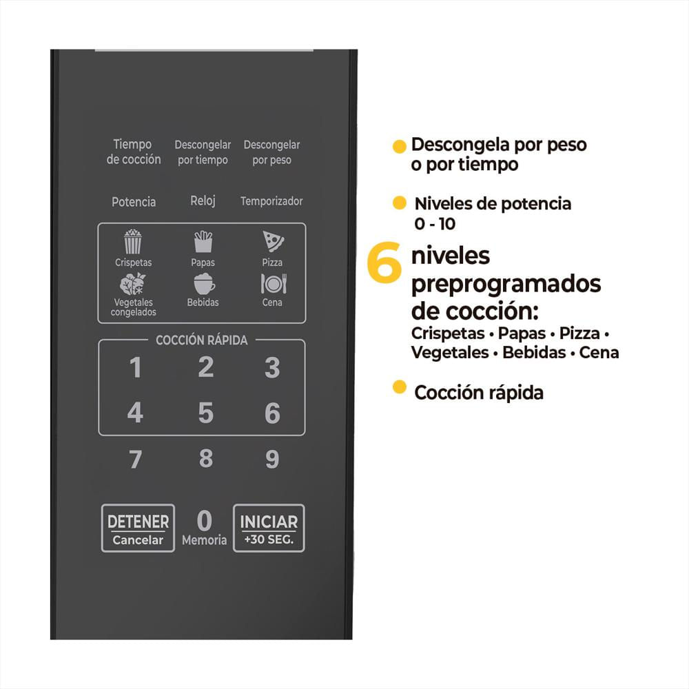 Horno Microondas Kalley 0.7 Pies K Mwb07bng Negro img #5