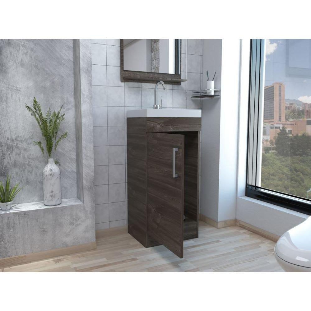 Mueble Para Lavamanos Barú, Avellana, Con Una Puerta Batiente img #3