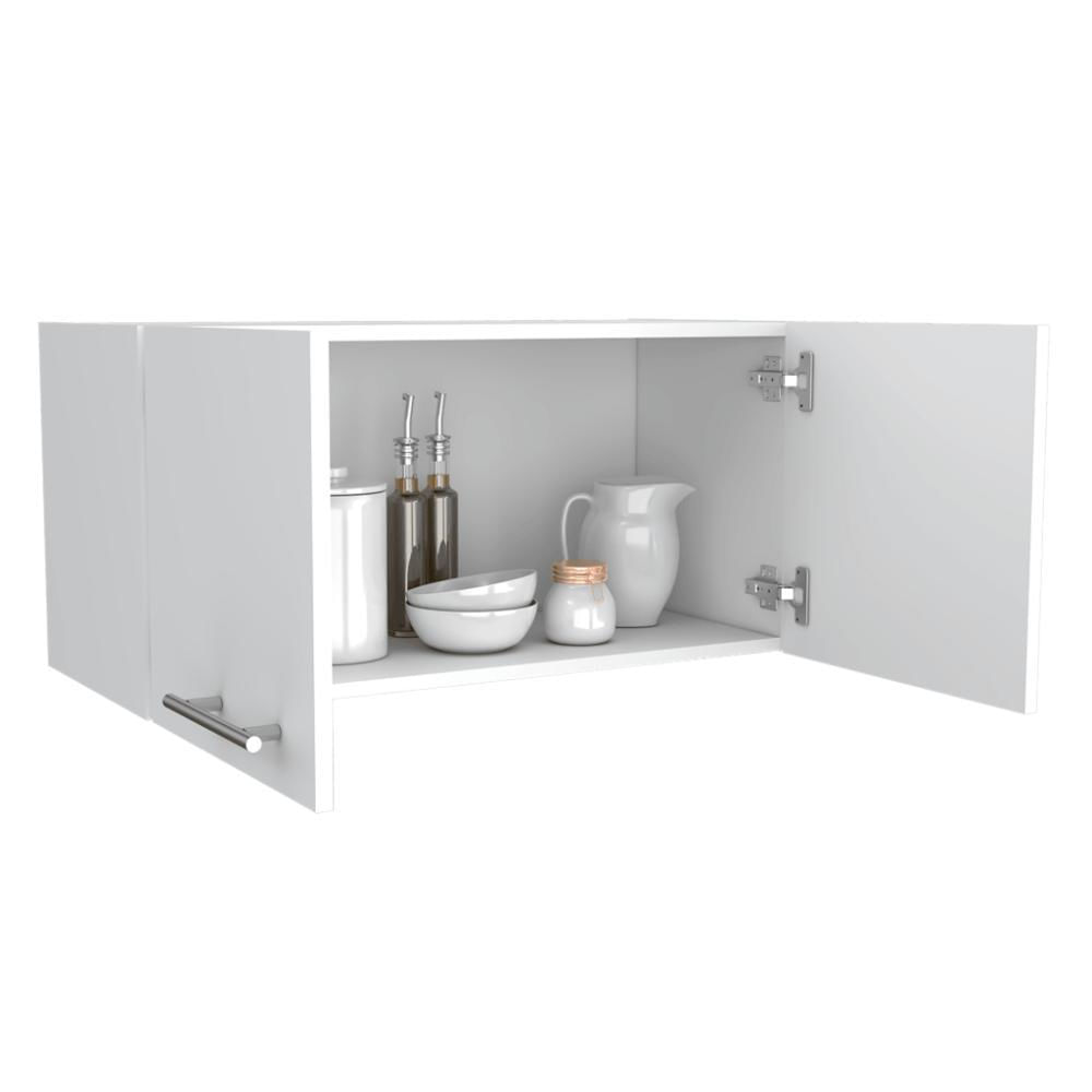 Mueble Sobre Campana Delfi, Blanco, Con Dos Puertas Batientes img #1