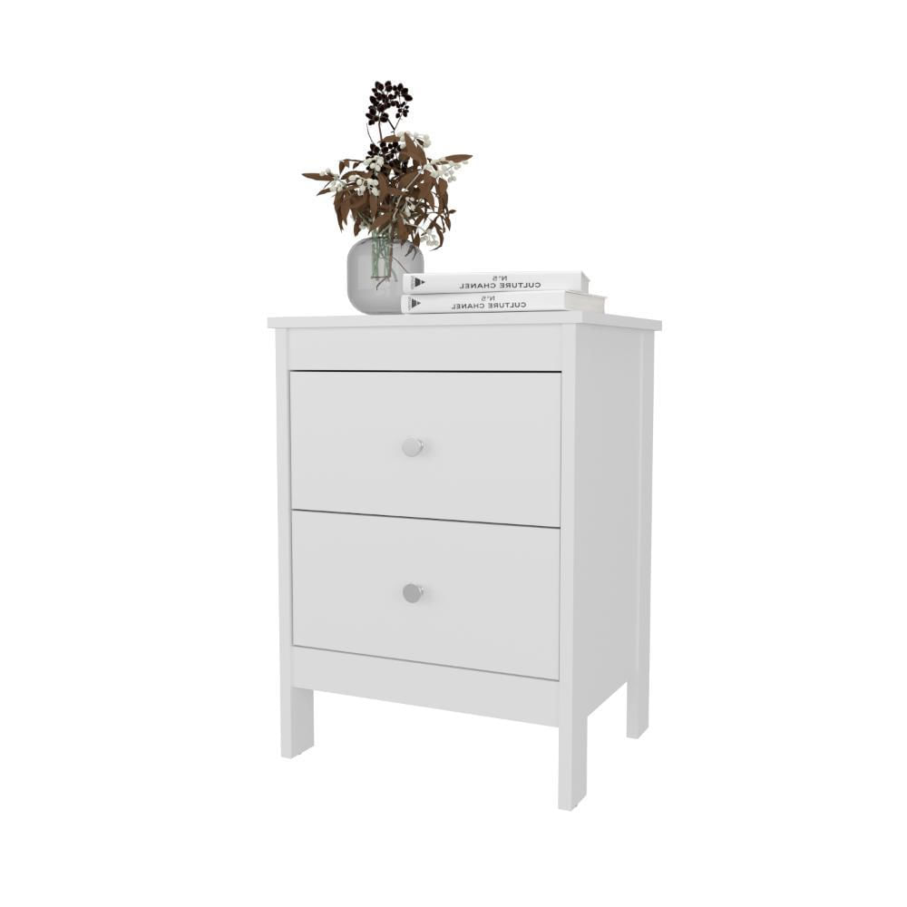 Mesa De Noche Camil, Blanco Duqueza, Con Espacio Para Colocar Objetos Decorativos Zf img #1