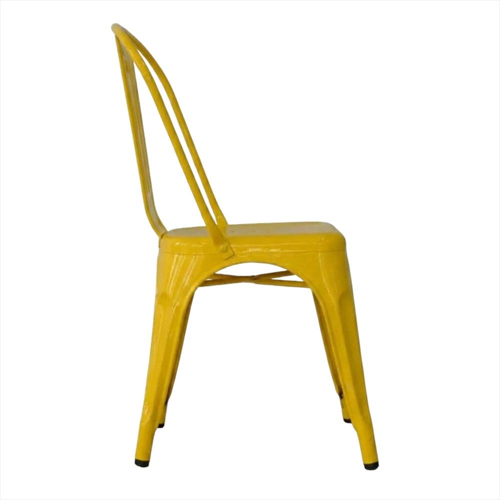 Set X4 Sillas Metálica Tolix Color Amarillo img #3