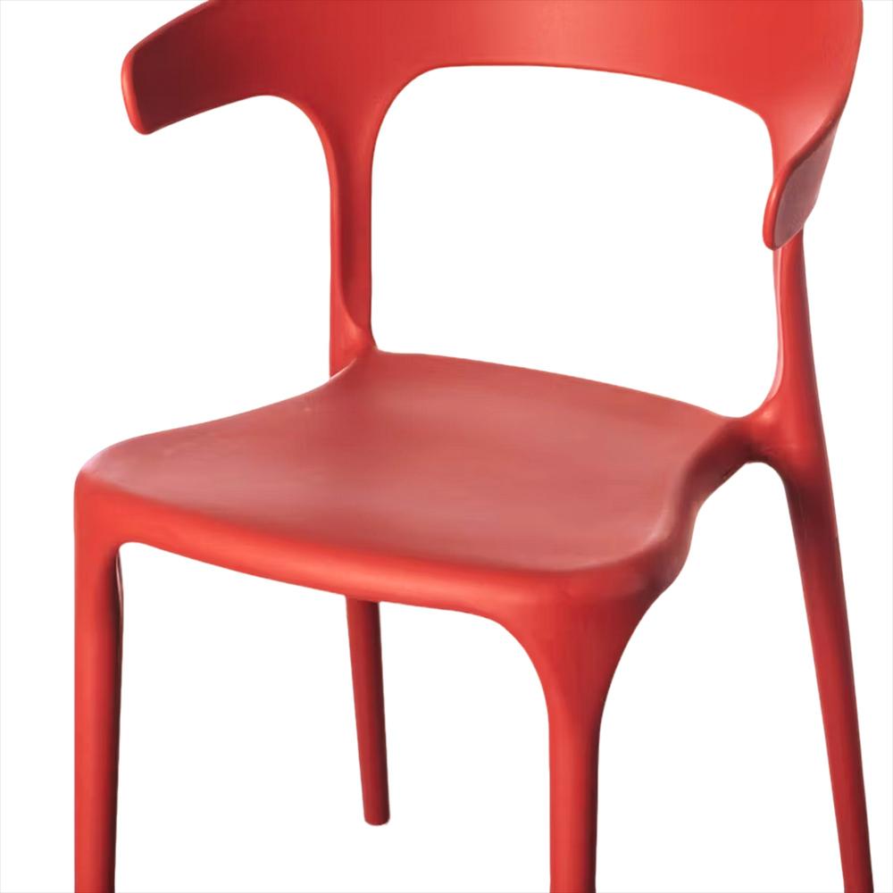 Silla En Polipropileno Para Niños Color Rojo img #3