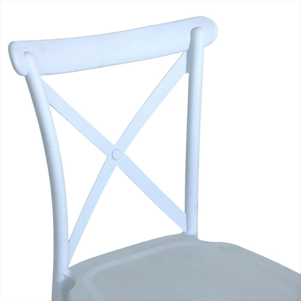 Set X2 Sillas En Polipropileno Tipo Crossback Color Blanco img #4