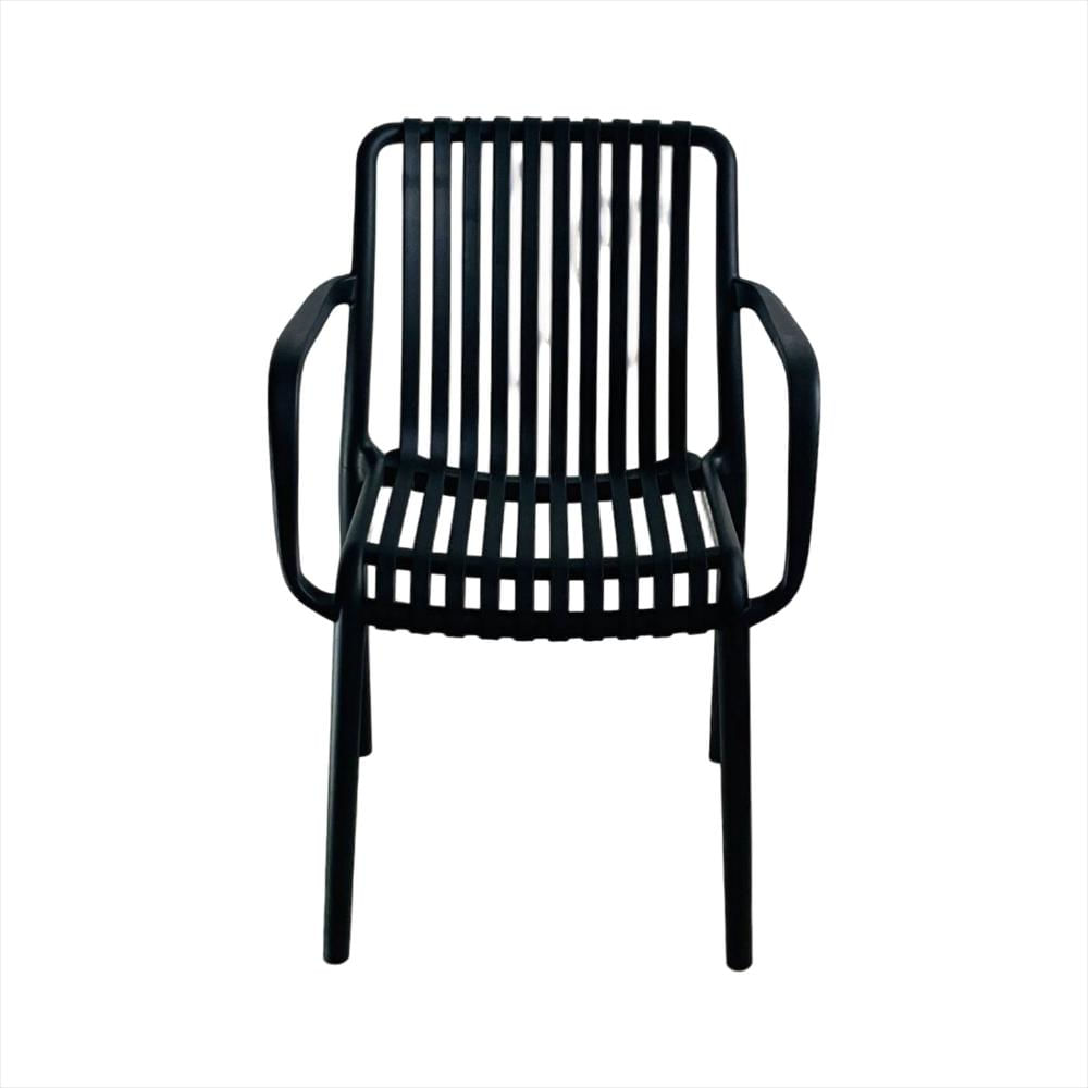 Silla Bistro Con Brazos En Polipropileno Color Negro img #1