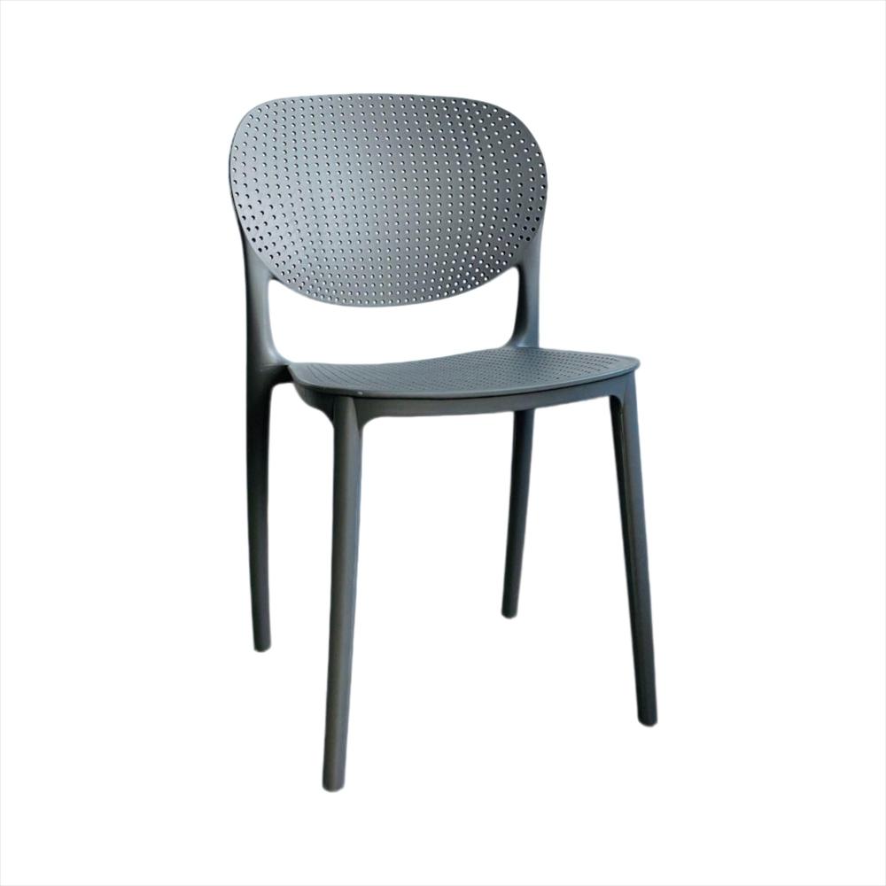 Set X2 Sillas Monza En Polipropileno Color Gris img #2