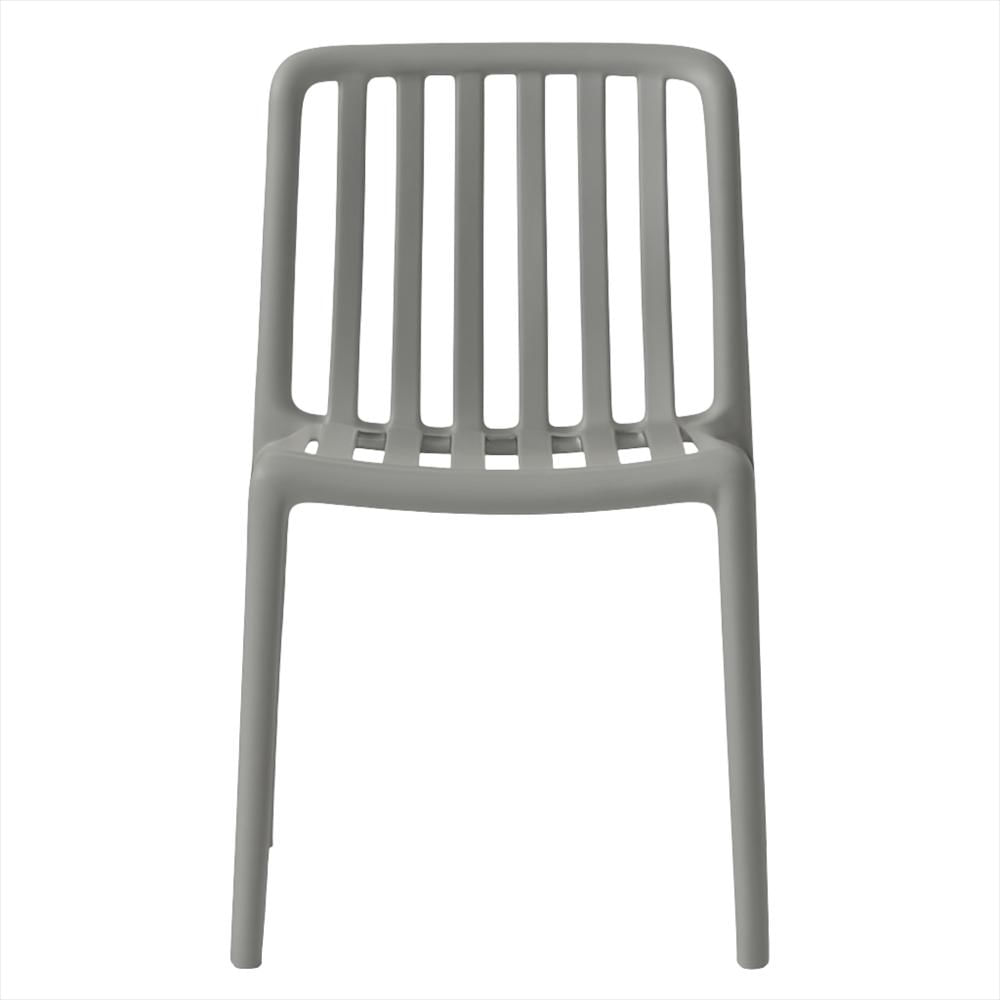 Set X4 Sillas Bistro En Polipropileno Color Gris img #2