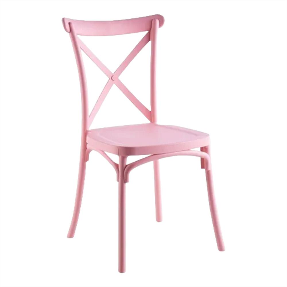 Set X2 Sillas Tipo Crossback Para Niños Color Rosa img #4