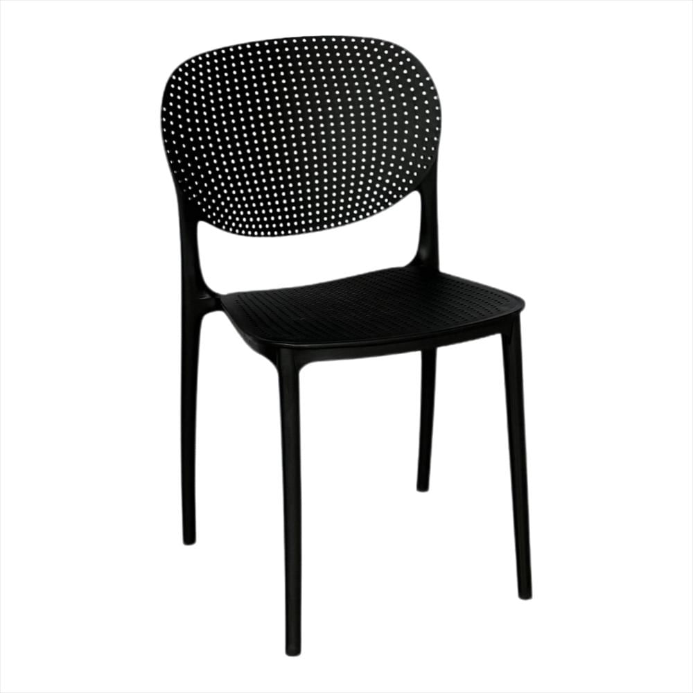 Set X2 Sillas Monza En Polipropileno Color Negro img #2