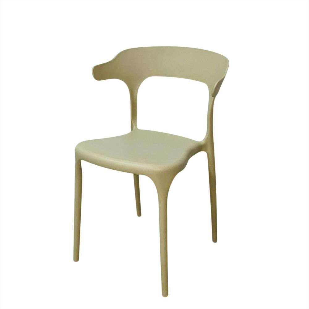 Set X2 Sillas En Polipropileno Genova Color Beige img #3