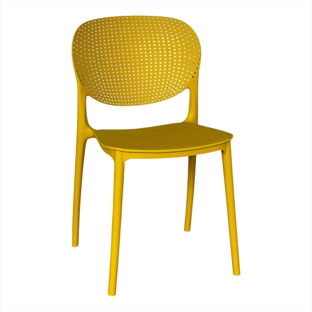 Silla Monza En Polipropileno Color Amarillo img #1